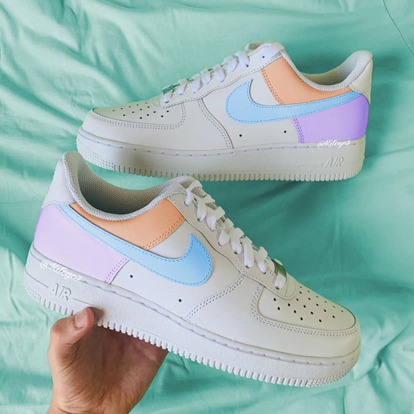 Nike Shoes - NWT Colorblock Nike Rare Custom Air Force 1s